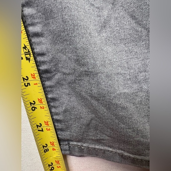 Democracy Ab Technology gray stone wash jeans denim size 8 ankle, stretch slim - Picture 5 of 9